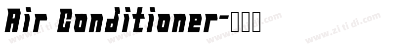 Air Conditioner字体转换